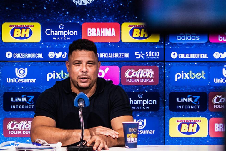 <p>Ronaldo adquiriu a SAF do Cruzeiro (Foto: Gustavo Guimarães Aleixo/Cruzeiro)</p>