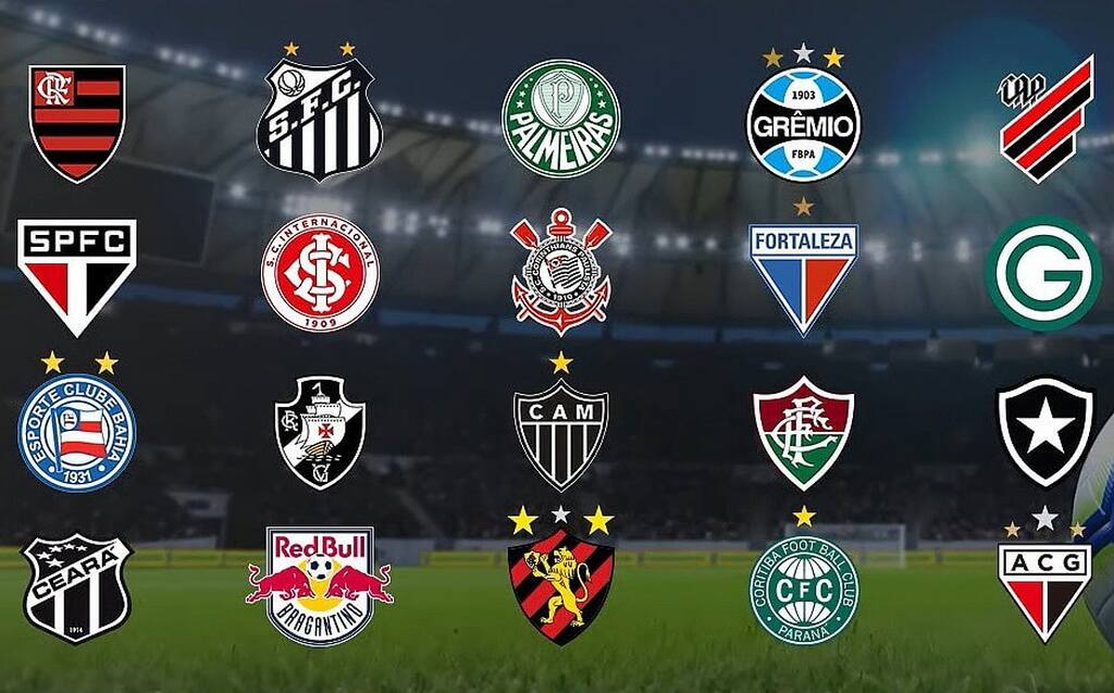 Brasões dos times de futebol brasileiro