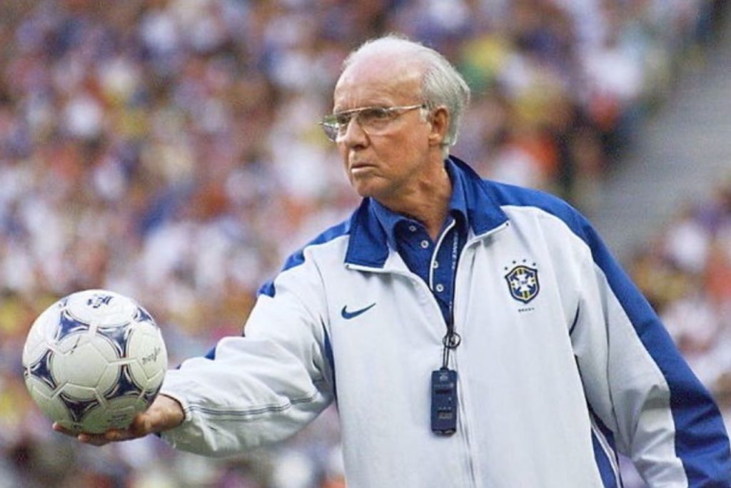 Zagallo, quando treinou a Seleção Brasileira em 1998