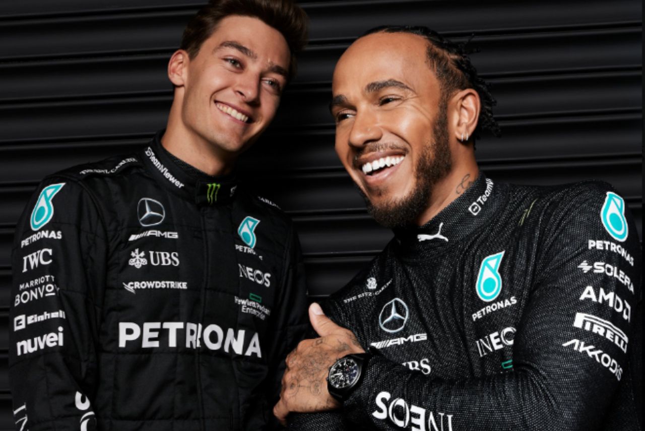 Lewis Hamilton e George Russell serão pilotos da Mercedes na Fórmula 1 até 2025 Foto: Mercedes/Divulgação