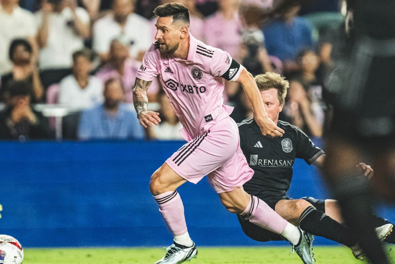 Messi, em partida pelo Inter Miami Foto: Inter Miami/Twitter