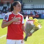 Rafaelle Souza atuou pelo Arsenal na temporada 2022-23 Foto: Rafaelle Souza/Twitter