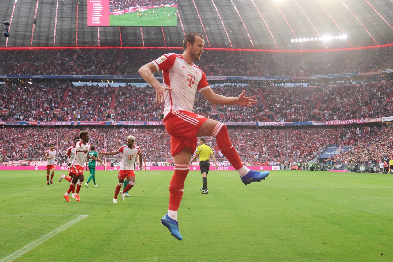 Com 2 de Kane, Bayern vence Augsburg no Campeonato Alemão
