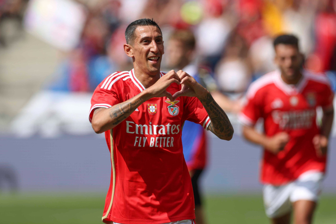 Di María foi sondado por futebol saudita, mas escolheu voltar ao Benfica (Foto: SL Benfica/Divulgação)