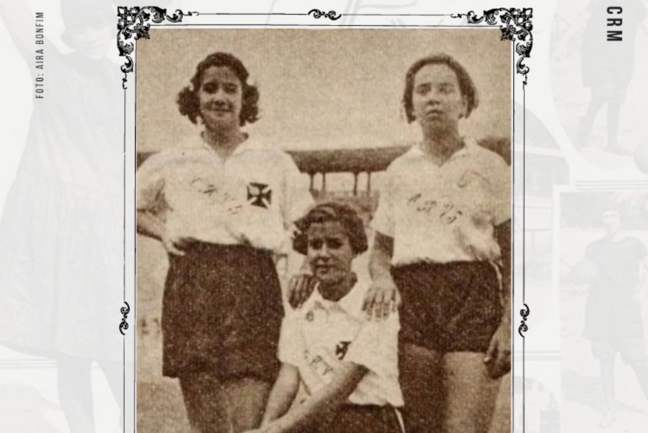 Há cem anos, futebol feminino do Vasco entrava em campo Foto: Cruzmaltinas 1923/ Twitter