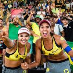 Duda e Ana Patrícia se classificaram para a semifinal da Copa do Mundo de vôlei de praia Foto: Ana Patrícia/Instagram