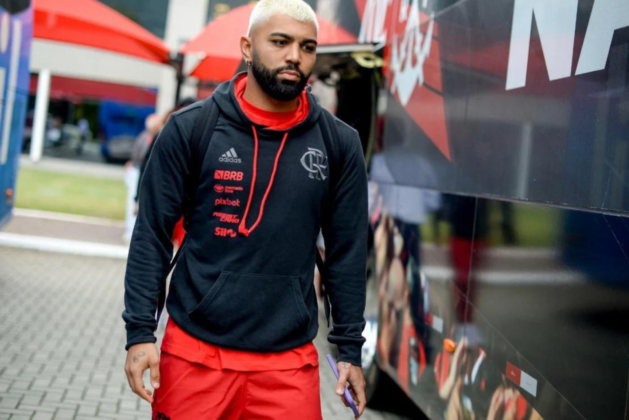 Gabigol reclamou de "roubo muito grande" em partida contra Olimpia (Foto: Marcelo Cortes/Flamengo)