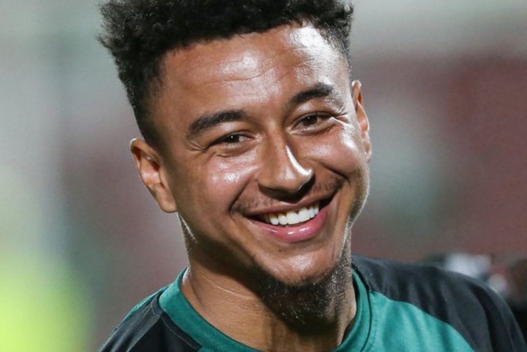 Lingard em treinamento com o time de Gerrard na Arábia Saudita