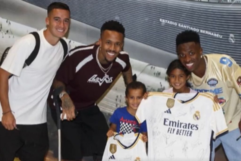 Real Madrid convidou jogadora vítima de racismo para jogo no Santiago Bernabéu Foto: Reprodução/Real Madrid