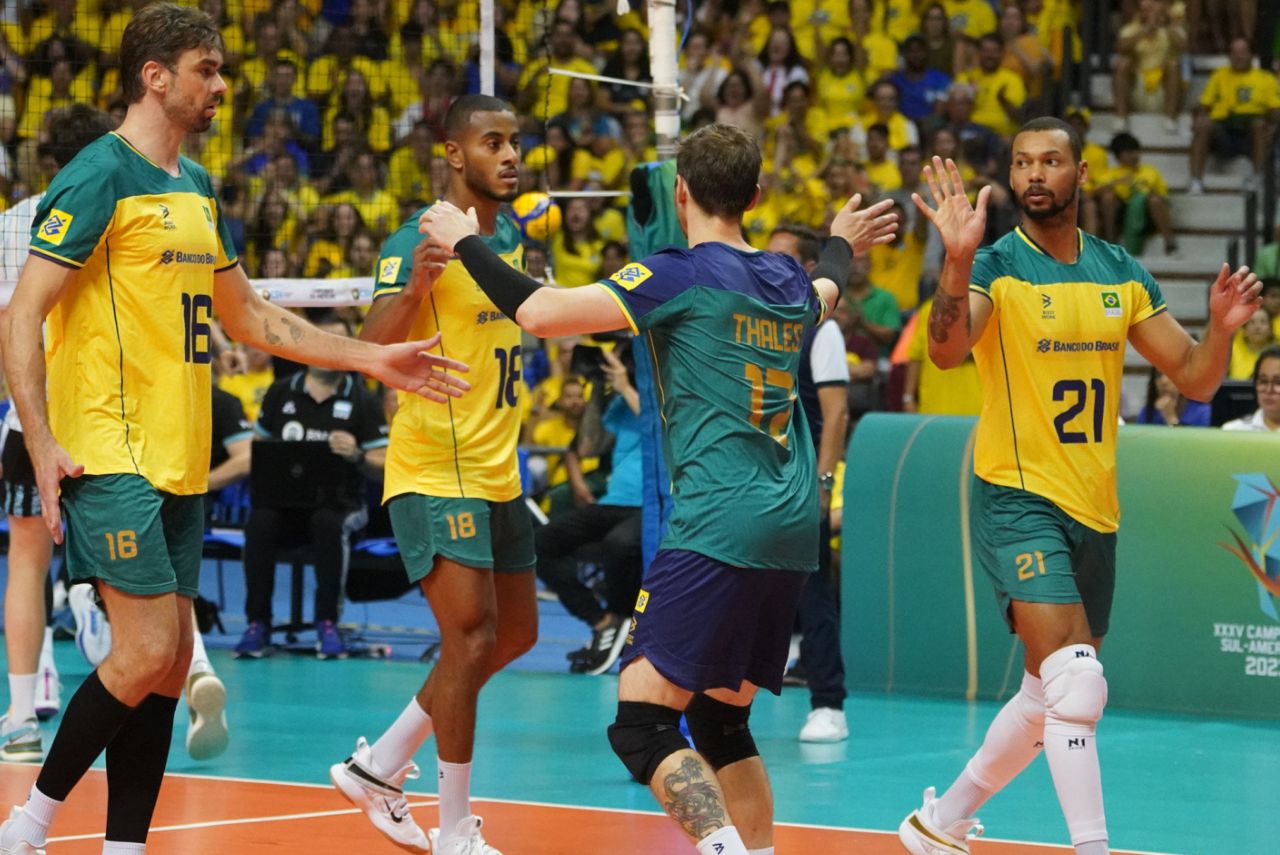 Seleção masculina de vôlei Foto: Mauricio Val/FVImagem/CBV