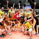 Brasil garantiu vaga para as Olimpíadas de Paris no Pré-Olímpico de vôlei Foto: Divulgação / FIVB