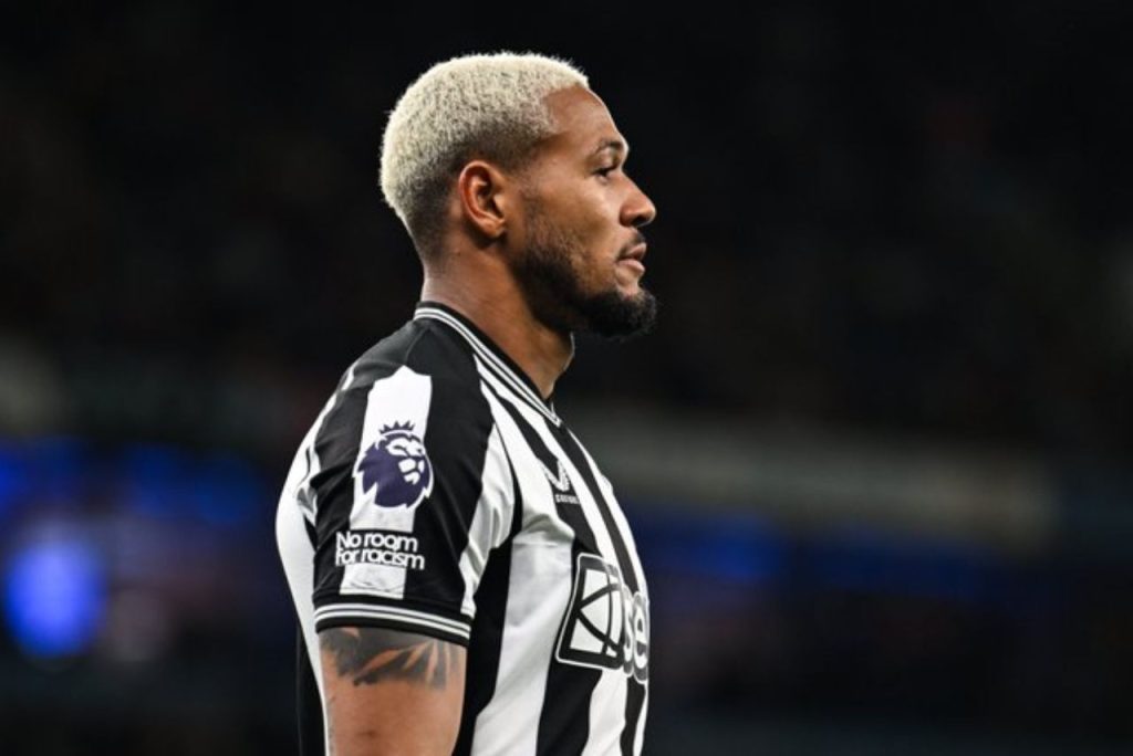 Joelinton tem quatro jogos pelo Newcastle na temporada