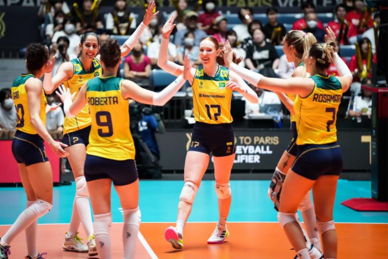 Brasil, seleção brasileira de vôlei Foto: Divulgação/FIVB