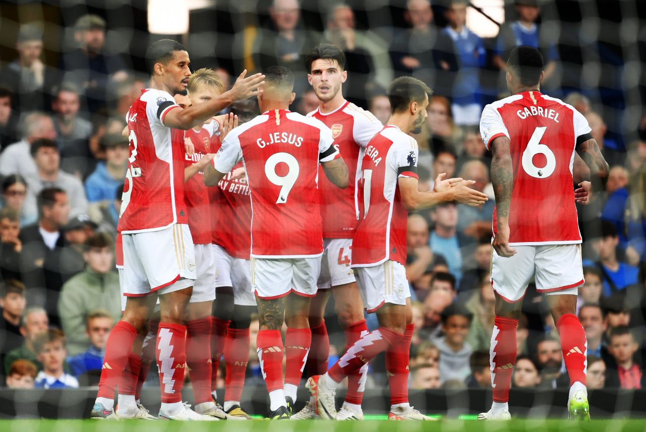 Arsenal em ação na Premier League