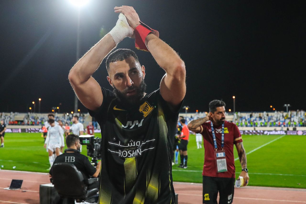 Karim Benzema pelo Al-Ittihad Foto: Al-Ittihad/Twitter