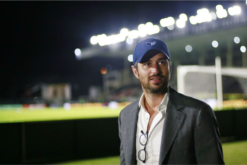 Josh Wander, sócio-fundador da 777, no estádio do Vasco