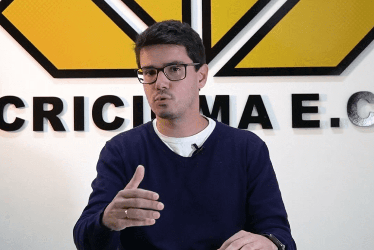 <p>Rodolfo Moretti, dirigente do Criciúma, informou que clube vai solicitar homologação do título (Foto: Engeplus/Reprodução)</p>