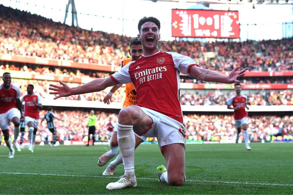 Declan Rice, volante do Arsenal Foto: Arsenal/Twitter