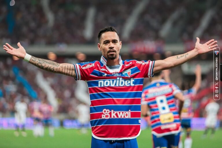 <p>Fortaleza anuncia compra de Yago Pikachu, com contrato até 2025 Foto: Mateus Lotif / FEC</p>