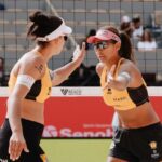 Duda e Ana Patrícia vão à final da Copa do Mundo de vôlei de praia Foto: Volleyball World/Divulgação