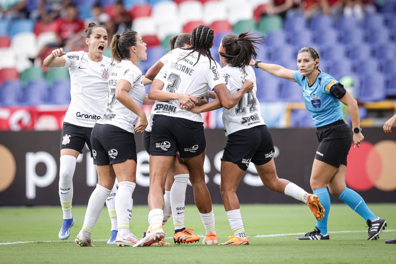 As 'Brabas' do Corinthians avançaram para a semifinal da Libertadores 2023 (Foto: Conmebol/Divulgação)