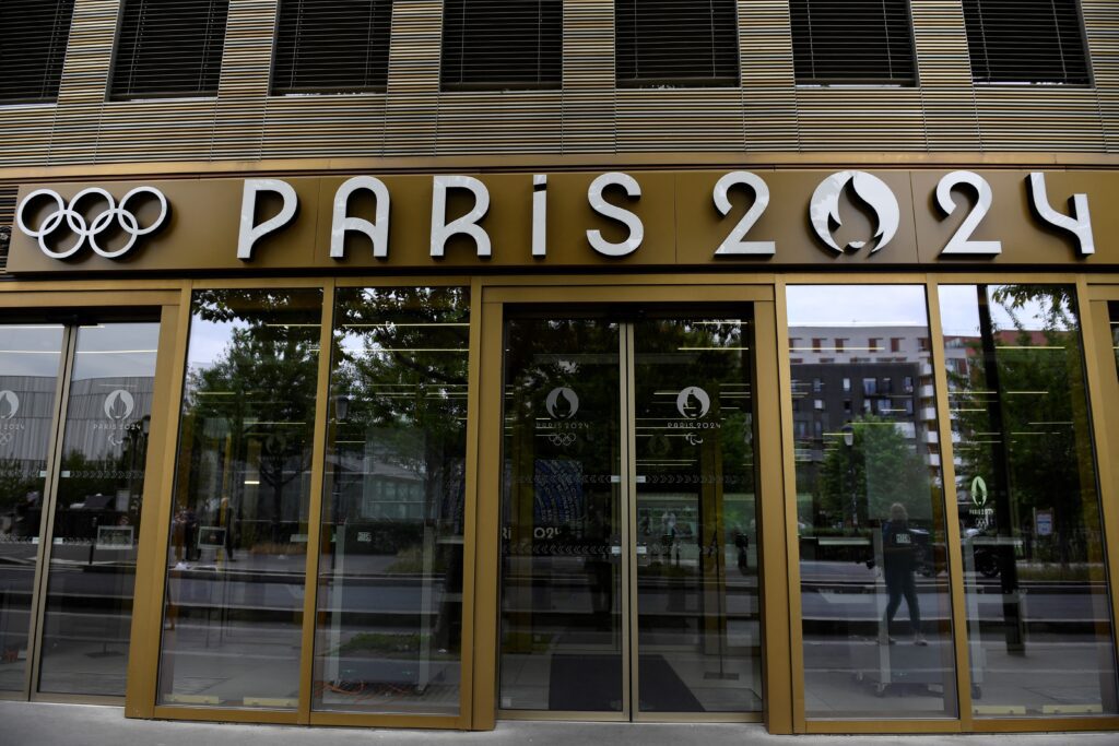 Sede do Comitê Organizador das Olimpíadas de Paris 2024. Foto: JULIEN DE ROSA/AFP