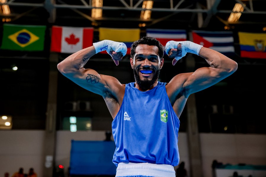 Luiz Oliveira 'Bolinha' venceu na estreia do Brasil nos Jogos Pan-Americanos Foto: Miriam Jeske/COB