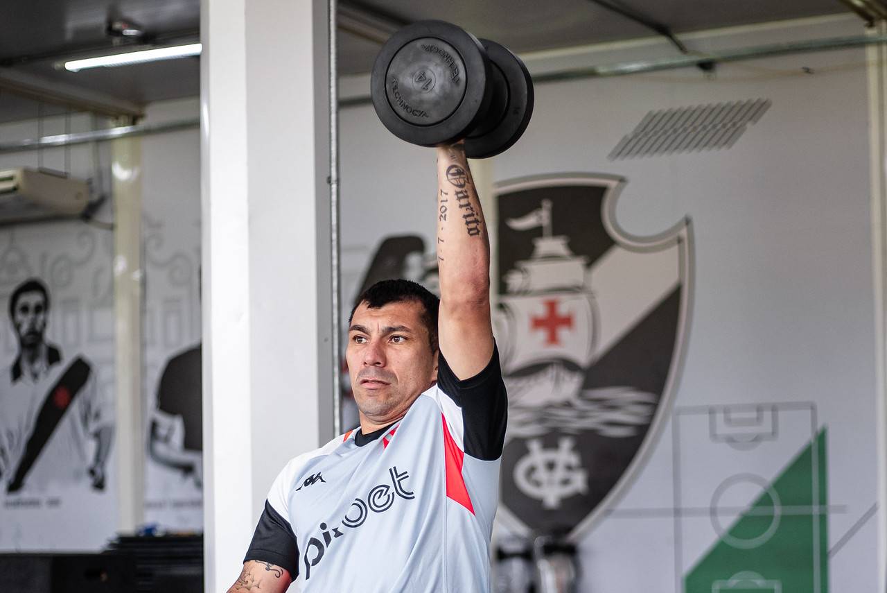 Medel em treino do Vasco