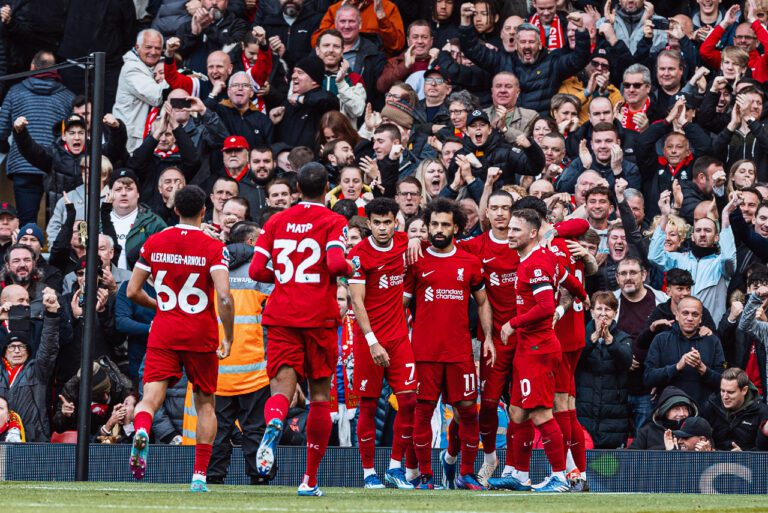 <p>Salah marcou os dois gols da vitória dos Reds no clássico (Foto: Divulgação/Liverpool)</p>
