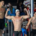 Nadadores do Brasil celebram mais um ouro no Pan