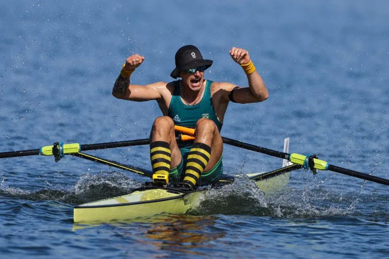 Lucas Verthein conquistou o primeiro ouro individual do remo brasileiro (Foto: William Lucas/COB)