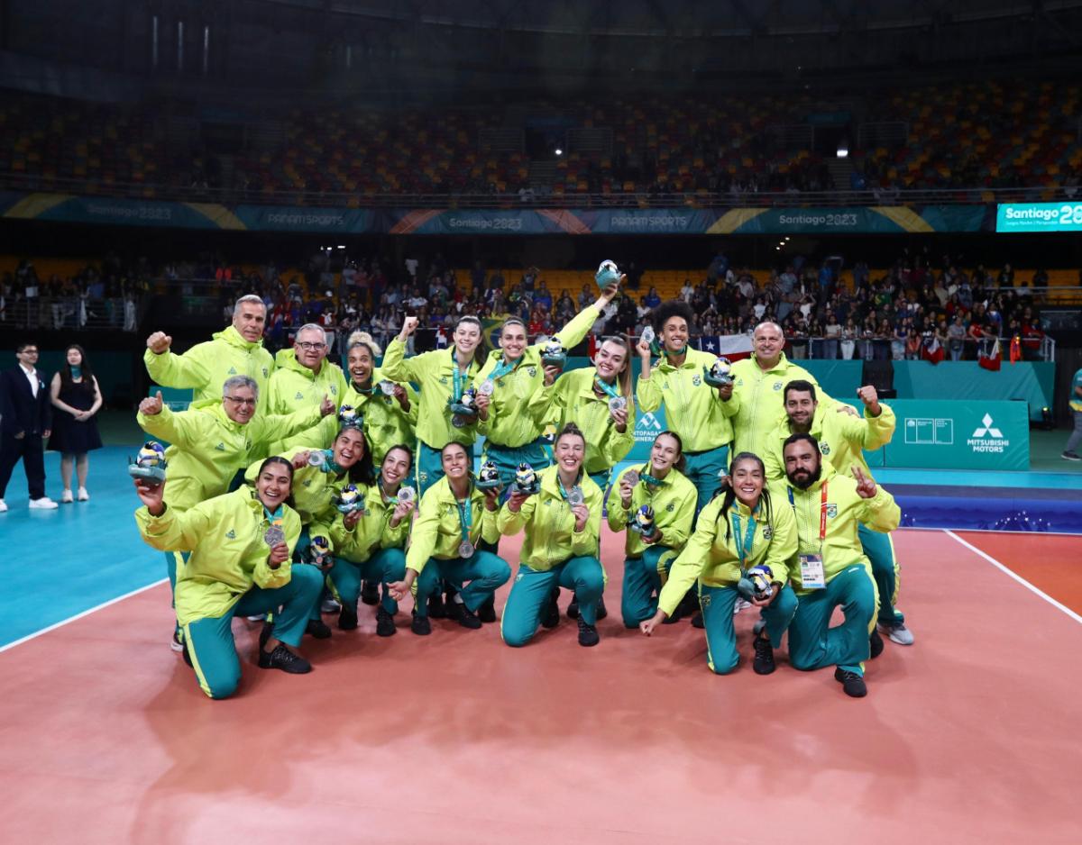 Brasil ficou com a medalha de prata nos Jogos Pan-Americanos Foto: Gaspar Nobrega/COB
