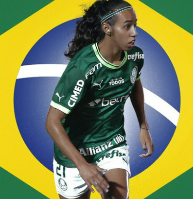 Dudinha foi convocada para a vaga de Alice na seleção sub-20 Foto: Palmeiras/X