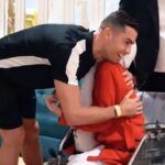 Cristiano Ronaldo abraça artista iraniana