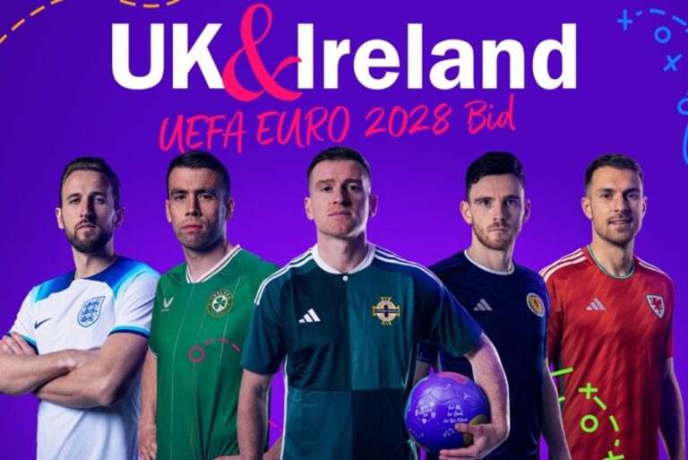 <p>Reino Unido e Irlanda vão sediar Euro 2028 (Foto: Federação Irlandesa/Divulgação)</p>
