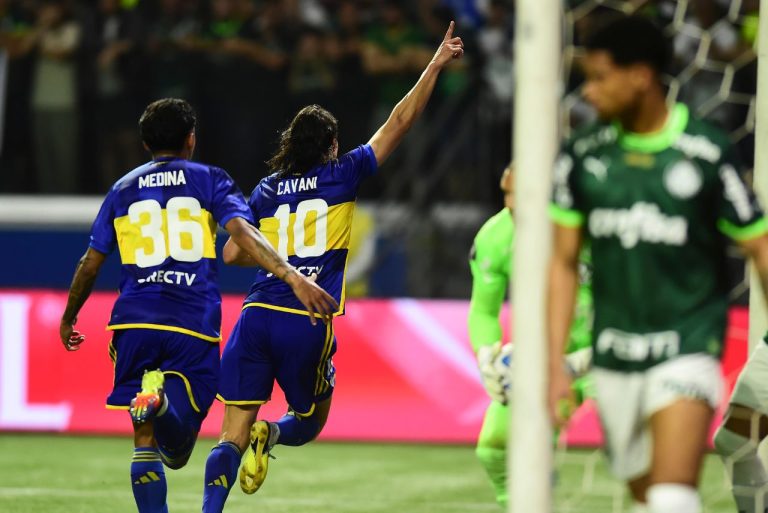<p>Cavani fez o gol do Boca Juniors no tempo regulamentar (Foto: Divulgação/Libertadores)</p>
