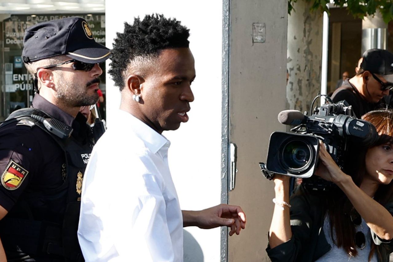 Vini Jr. presta depoimento sobre caso de racismo Foto: Real Madrid/Divulgação