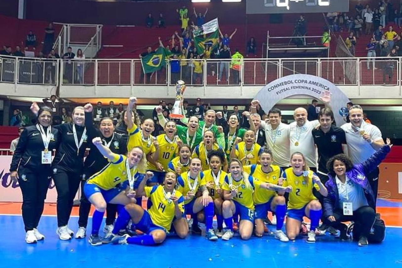 Seleção brasileira é heptacampeã da Copa América de Futsal Feminino Foto: CBF/Divulgação