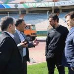 Dirigentes do Nassaji acompanharam melhorias no Estádio Azadi, criticado por Neymar (Foto: FC Nassaji Mazandaran)