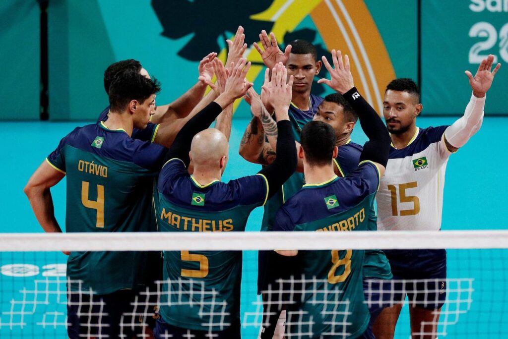 Brasil segue invicto no vôlei masculino do Pan 2023 (Foto: CBV/Divulgação)
