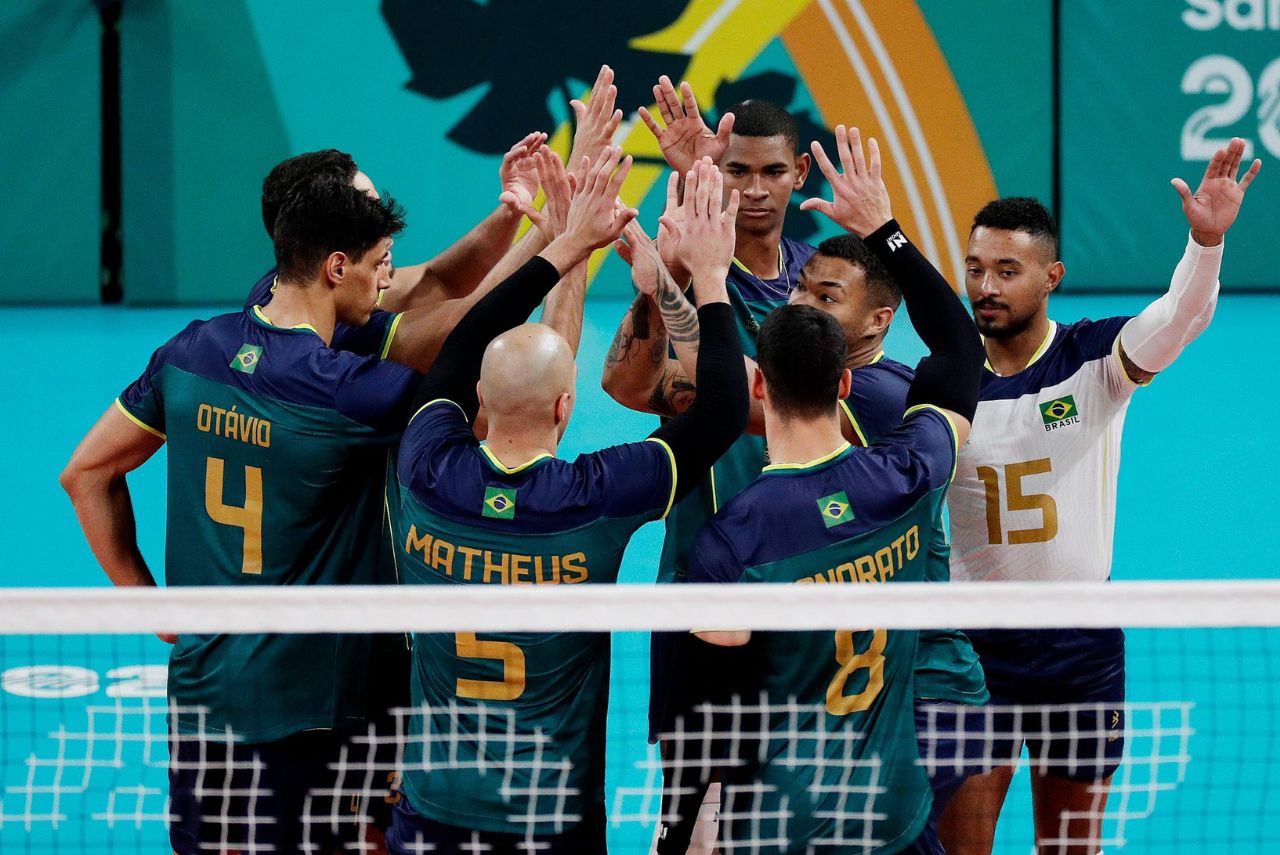 Brasil segue invicto no vôlei masculino do Pan 2023 (Foto: CBV/Divulgação)