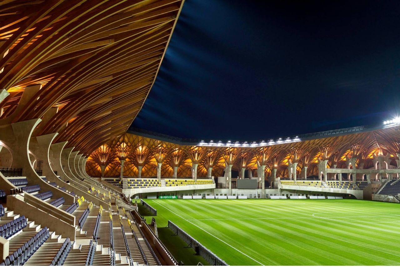 Arena Pancho receberá os jogos de Israel (Foto: Puskás Akadémia FC/Divulgação)