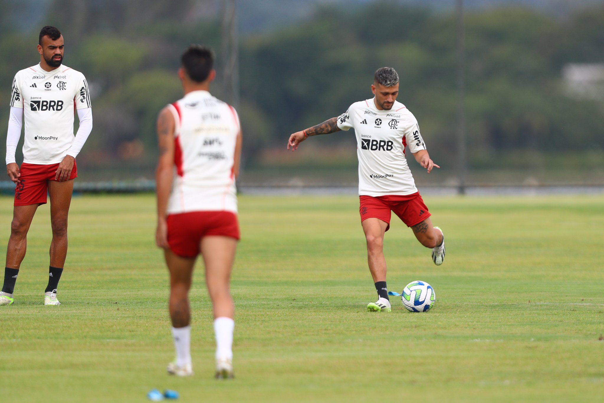 Flamengo conclui preparação para jogo contra o Santos Foto: Gilvan de Souza /CRF