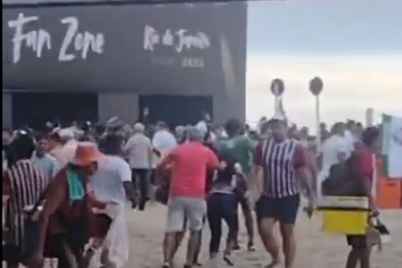 torcedores entraram em confronto