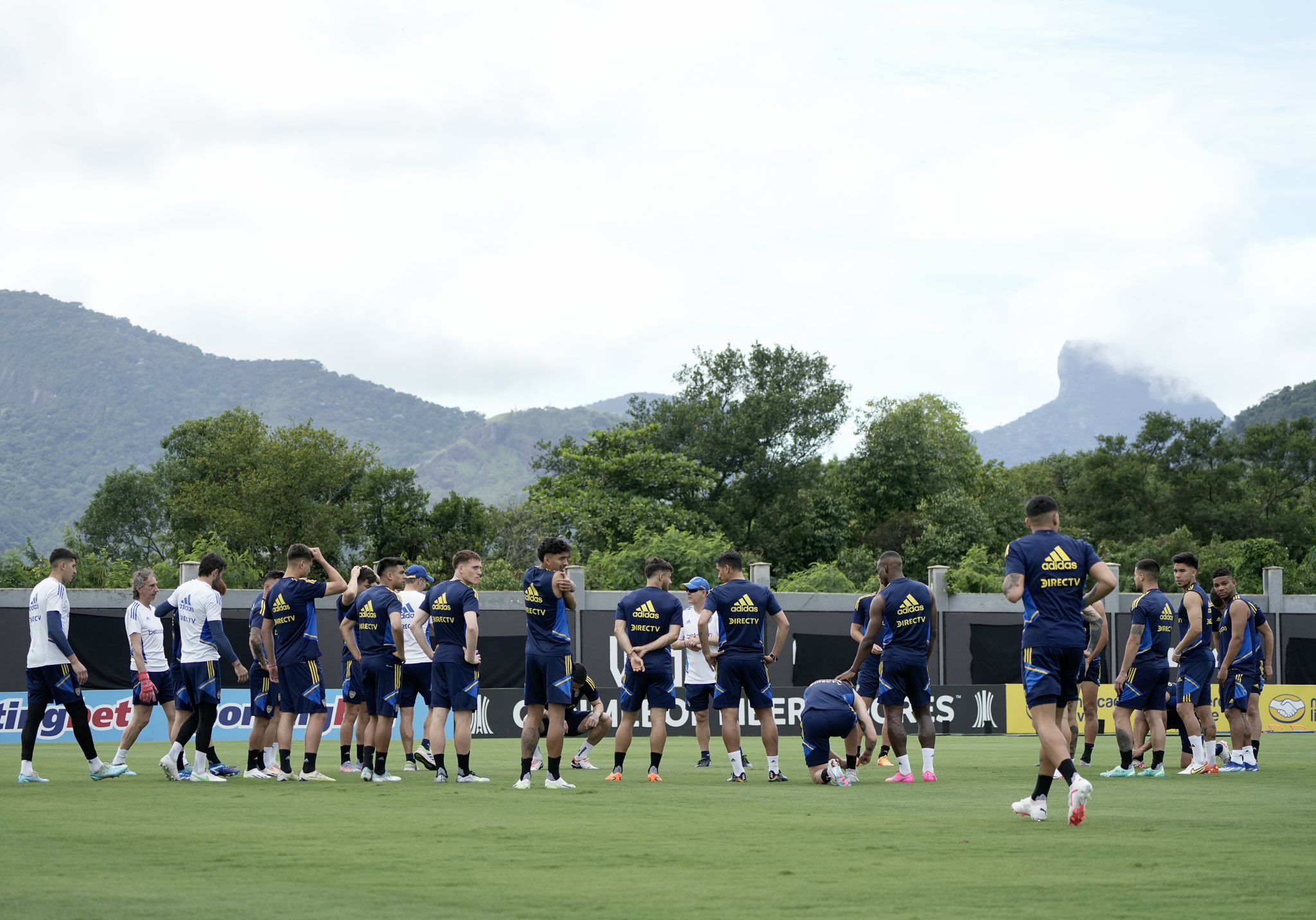 Boca Juniors fez último treino na véspera da final da Libertadores Foto: Boca Juniors/X