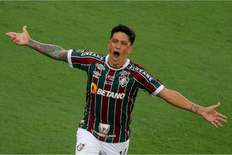 <p>Cano, do Fluminense, terminou a Libertadores como artilheiro. Foto: Silvio Avila / AFP</p>
