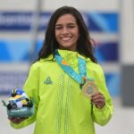 Rayssa Leal conquistou um ouro para o Brasil no skate street