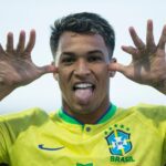 Marcos Leonardo foi artilheiro da equipe brasileira na Copa do Mundo Sub-20 de 2023 (Foto: Adriano Fontes/CBF)