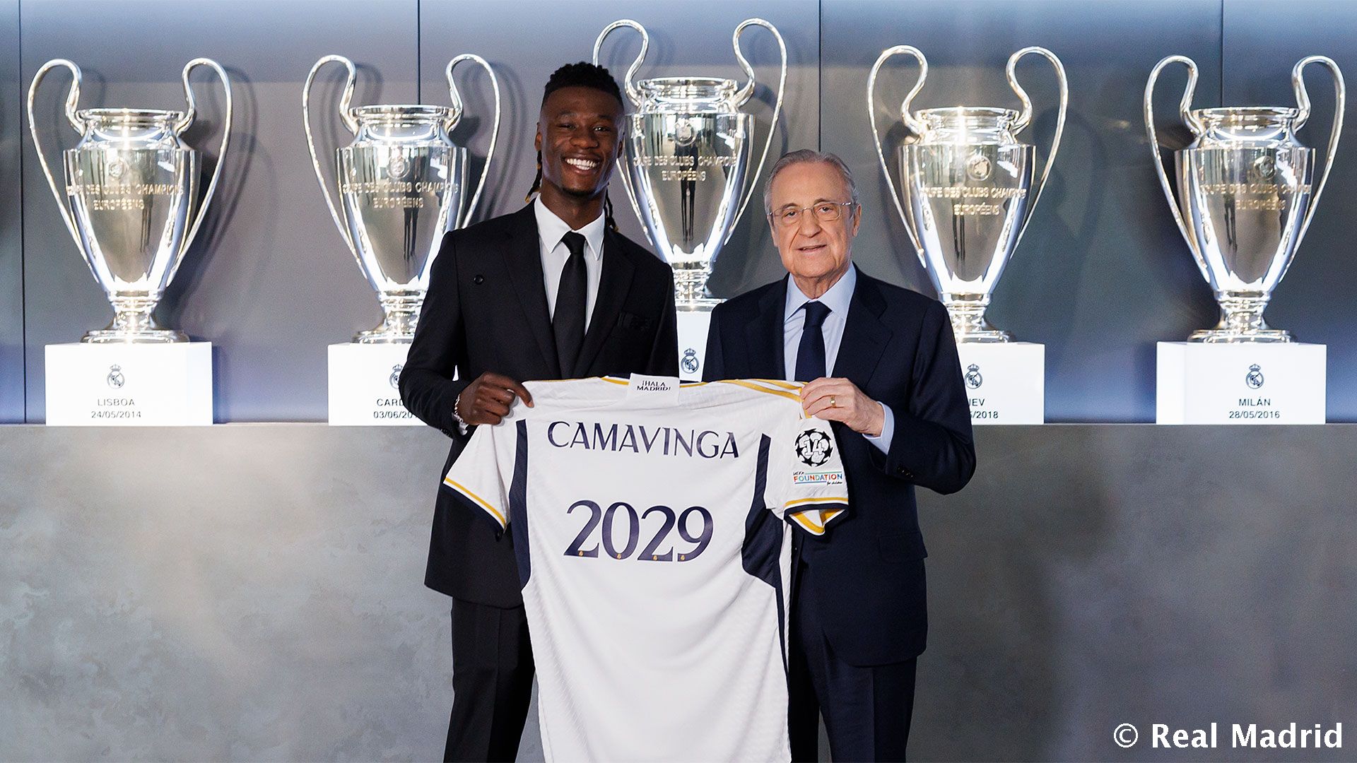 Real Madrid anuncia renovação com Camavinga até 2029 Foto: Real Madrid/Divulgação