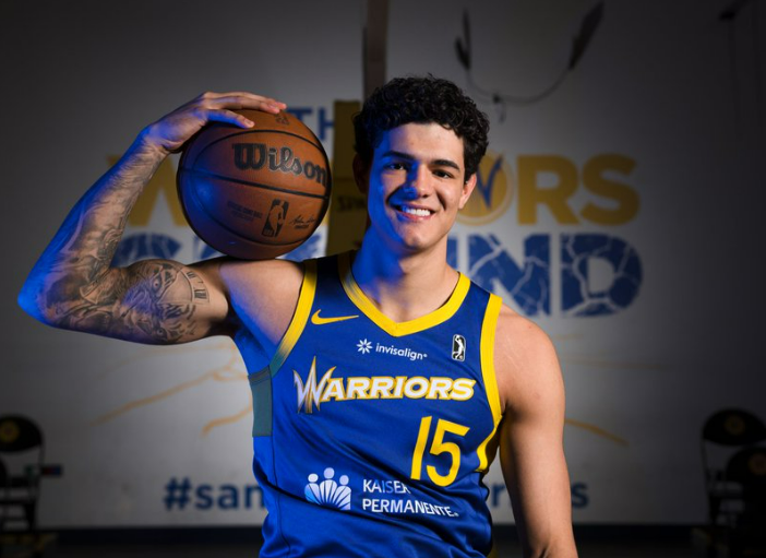 <p>Gui Santos assinou com o Golden State Warrios por três anos Foto: NBA Brasil/X/Divulgação</p>
